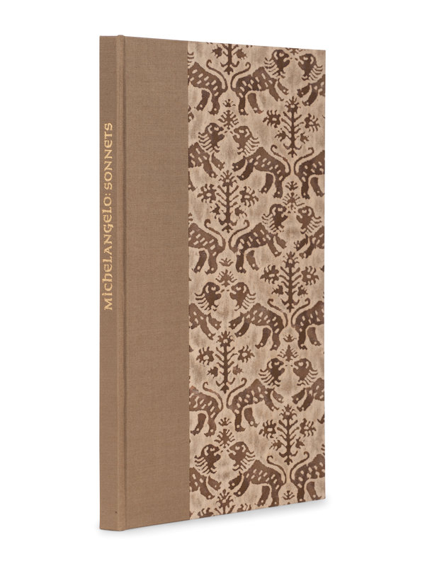 [ALLEN PRESS]. MICHELANGELO BUONARROTI (1475-1564). Michelangelo: His Sonnets. John Addington Symonds, translator. Greenbrae, CA: Allen Press, 1991. 