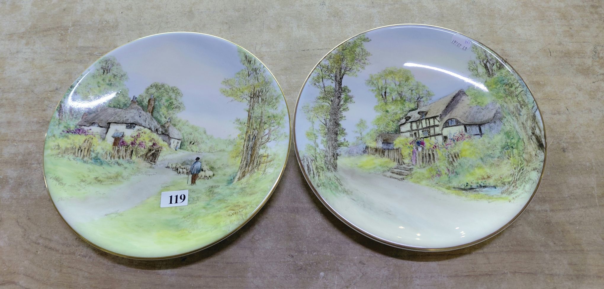 119 · ROYAL WORCESTER CABINET PLATES