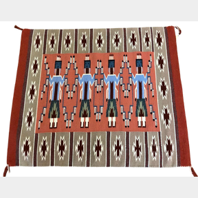 Pictorial Navajo Textile By Ruth Begay