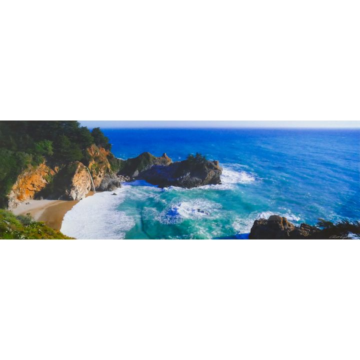 Robert Knight ''California Coast'' S/N Large Color Photograph Framed 25''x66''