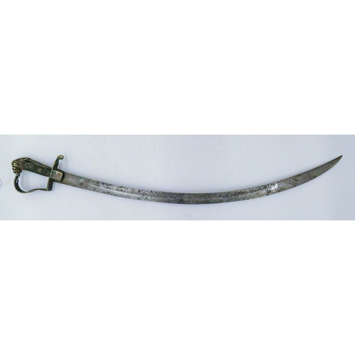 Old Lion Pommel Curved Blade Sword 35''