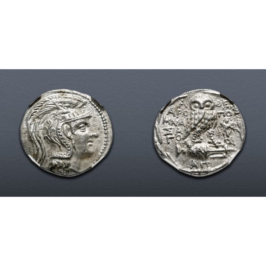 165 Bc ATTICA, Athens. Circa 165-42 BC. AR Tetradrachm (29mm, 16.43 g, 12h ...