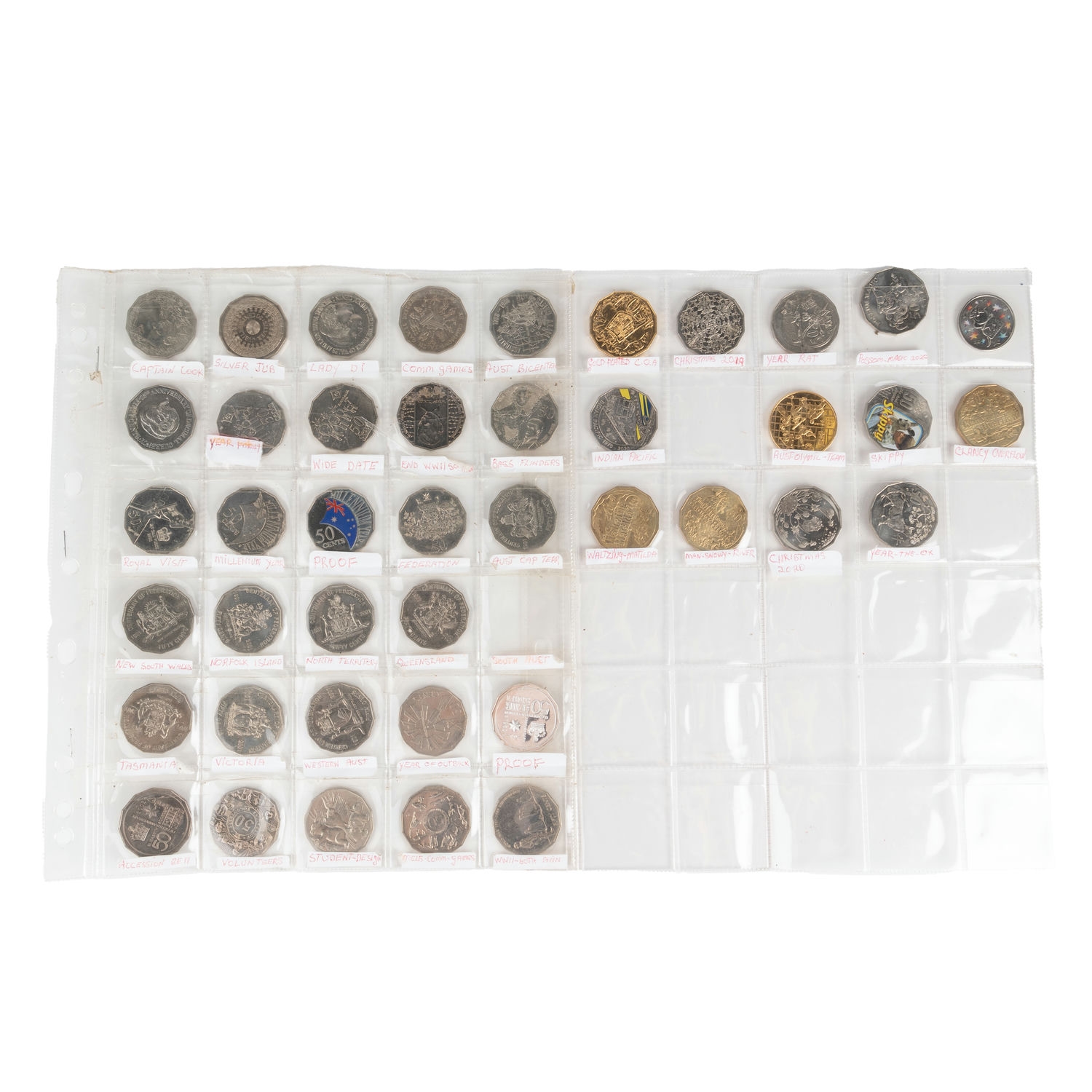 Elizabeth II, Fifty Cents, 1970 - 2020, aUNC - UNC