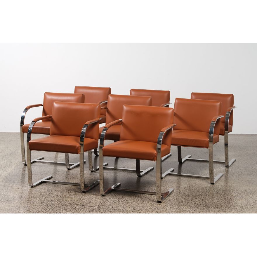 Mies van der Rohe (designer) - A set of eight ‘Brno’ (Model MR 50) chairs