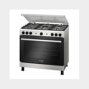 Bosch Serie 2 Gas Range Cooker - Bosch Serie 2 Gas Range Cooker with Gas Hob-HGV1F0Y50Z-51459/757 B D