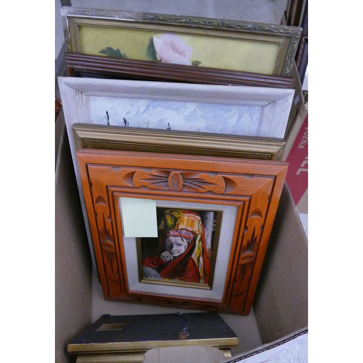 Box Small Framed Artworks- 6pc Total