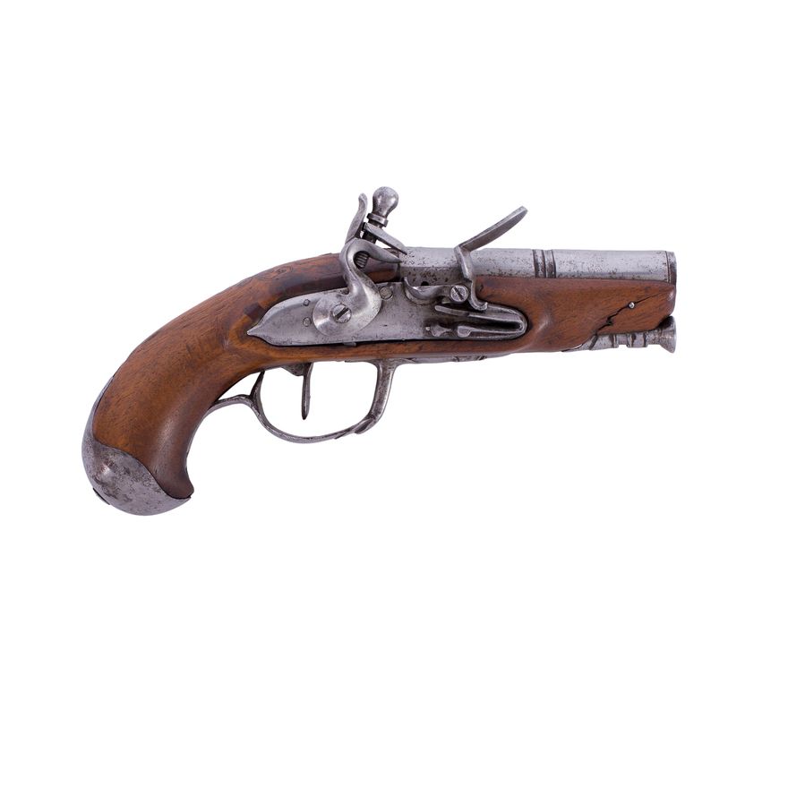 Pistolet skałkowy kieszonkowy, 2 poł. XVIII w