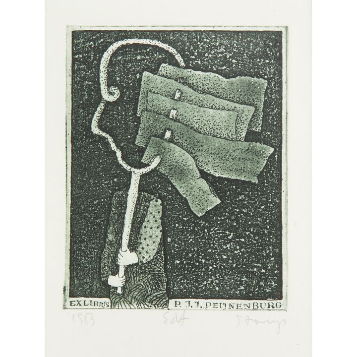Stasys Eidrigevicius | Exlibris P.J.J.Peijnenburg, 1983
