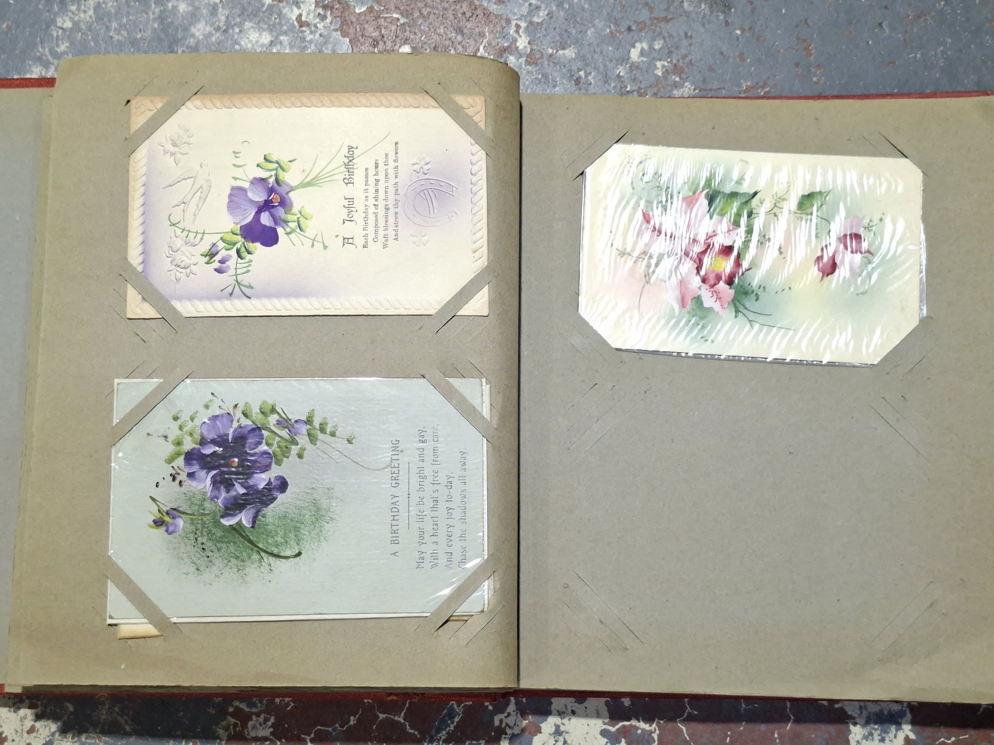 VINTAGE POSTCARD ALBUM