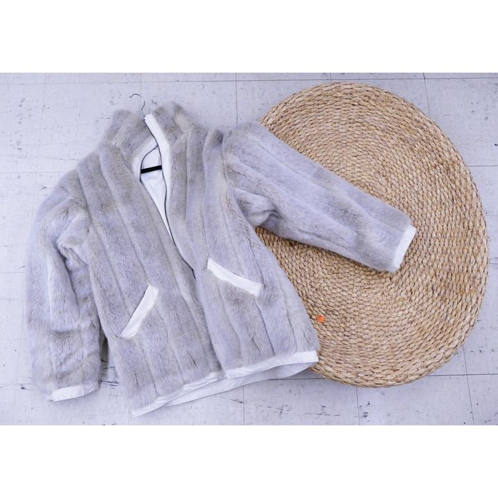 Woven Rattan Dog Bead & Faux Fur Jacket