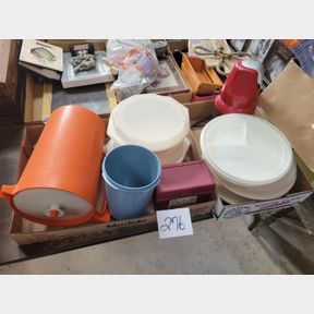 2 Bxs of Plastic Kitchen Storage Items and Ninja Food Processor