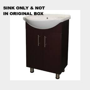 Denver Furniture Free Standing Bathroom Vanity Cabinet Mahogany-(SINK ONLY & NOT IN ORIGINAL BOX)-51724/757-bar 9902018627501 B2 (S6)