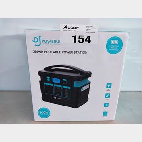 POWERUP 300W UPS PORTABLE POWER STATION WITH 3 PRONG PLUG - 296WH 80000MAH LITHIUM-ION BATTERY CAPACITY LIGHTWEIGHT AND PORTABLE
