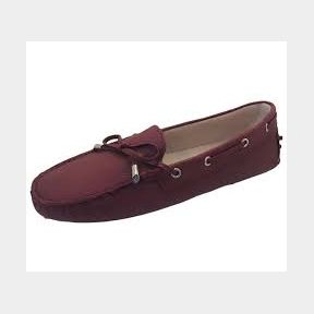 Via Uno Classic Leather Moccasin Maroon UK 7.5 |