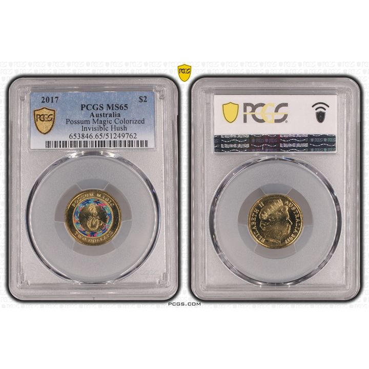 Possum Magic - Invisible Hush, Two Dollar, 2017, PCGS MS65