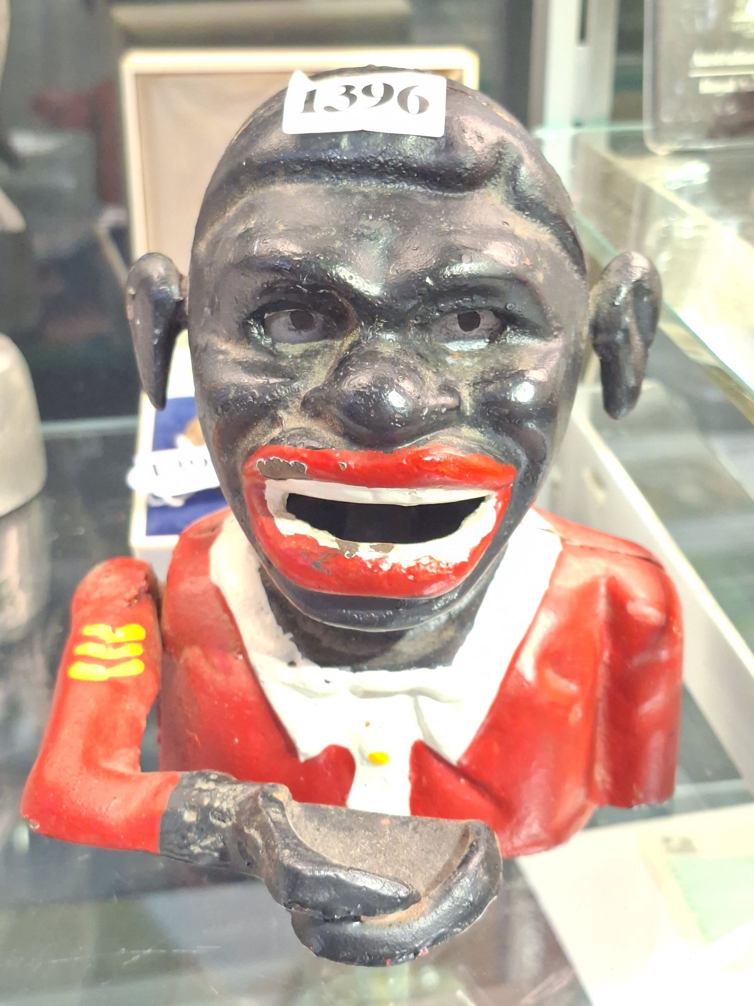 1396 · CAST IRON MONEY BOX