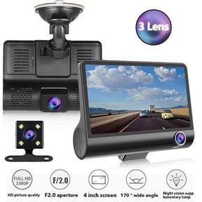 Dash Camera with 3 Cameras Full HD and Dual Lens 4.0 Inch LCD Screen | NOT TESTED