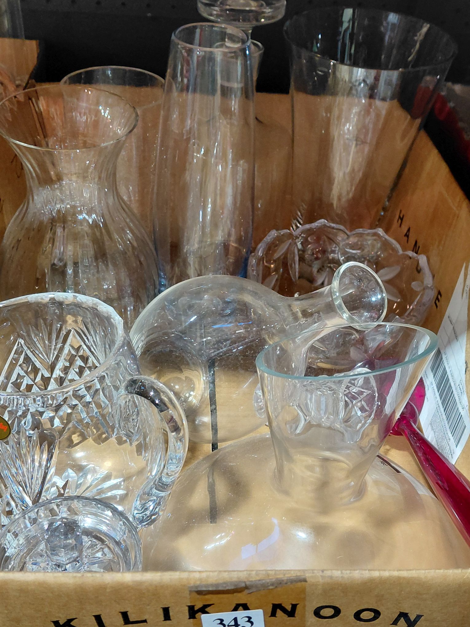 343 · CRYSTAL AND GLASSWARE