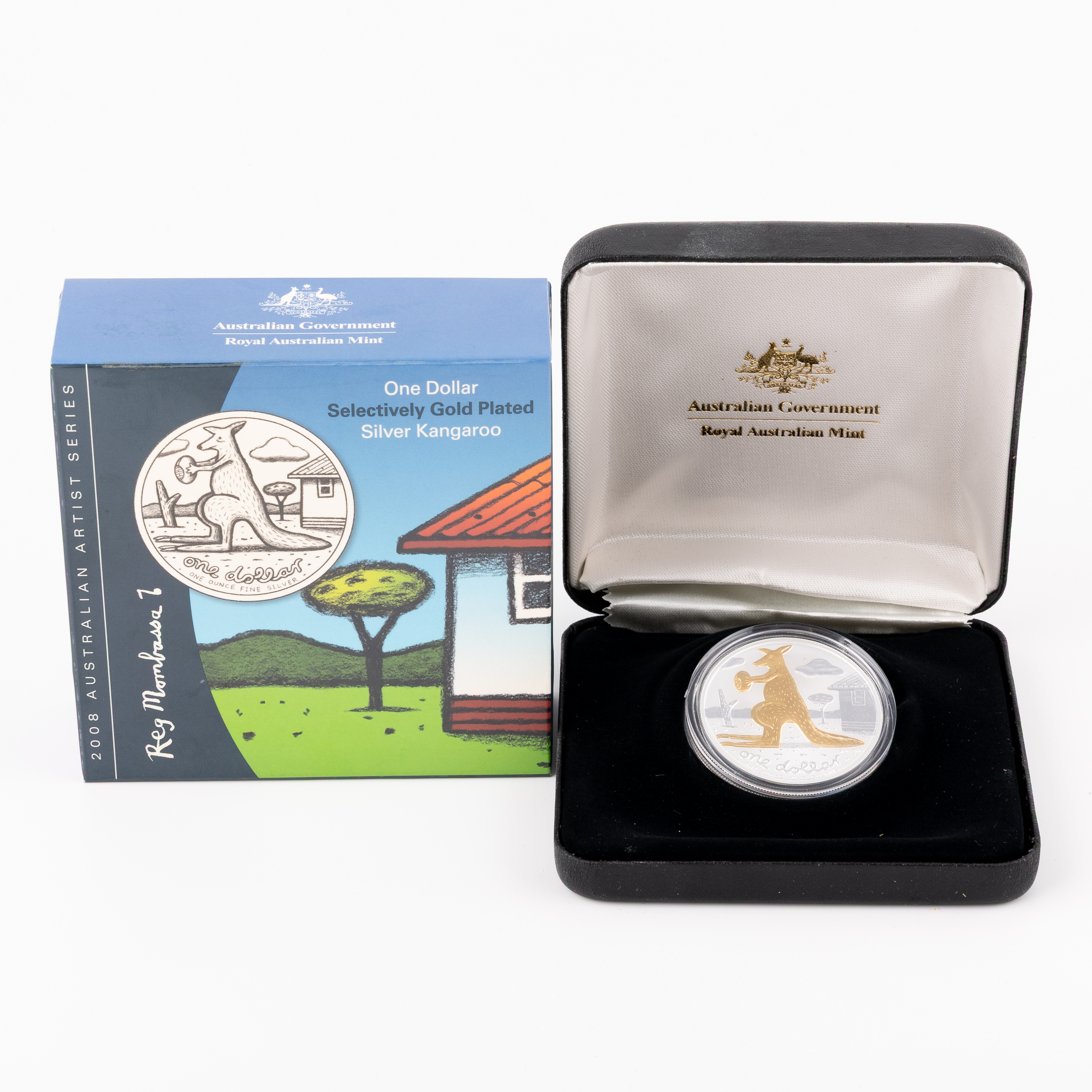 Elizabeth II, RAM - Reg Mombassa Kangaroo, One Dollar, 2008, FDC