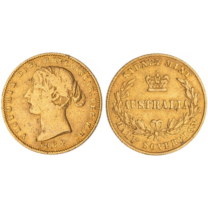 Victoria, Half Sovereign, 1864, VG