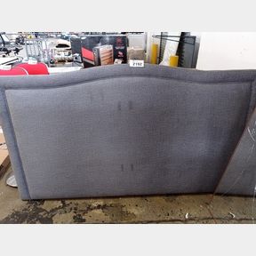 GEORGE AND MASON - TRIXIE NAVY FULLY UPHOLSTERED HEADBOARD - GREY - KING