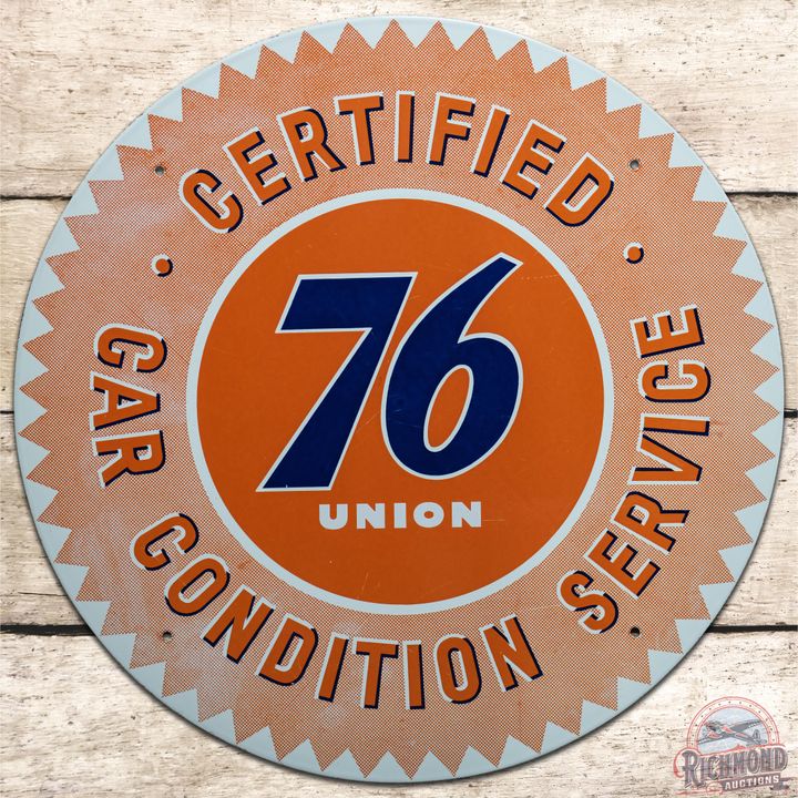 22" Union 76 Certified Car Condition Service SSP Sign - 8.5