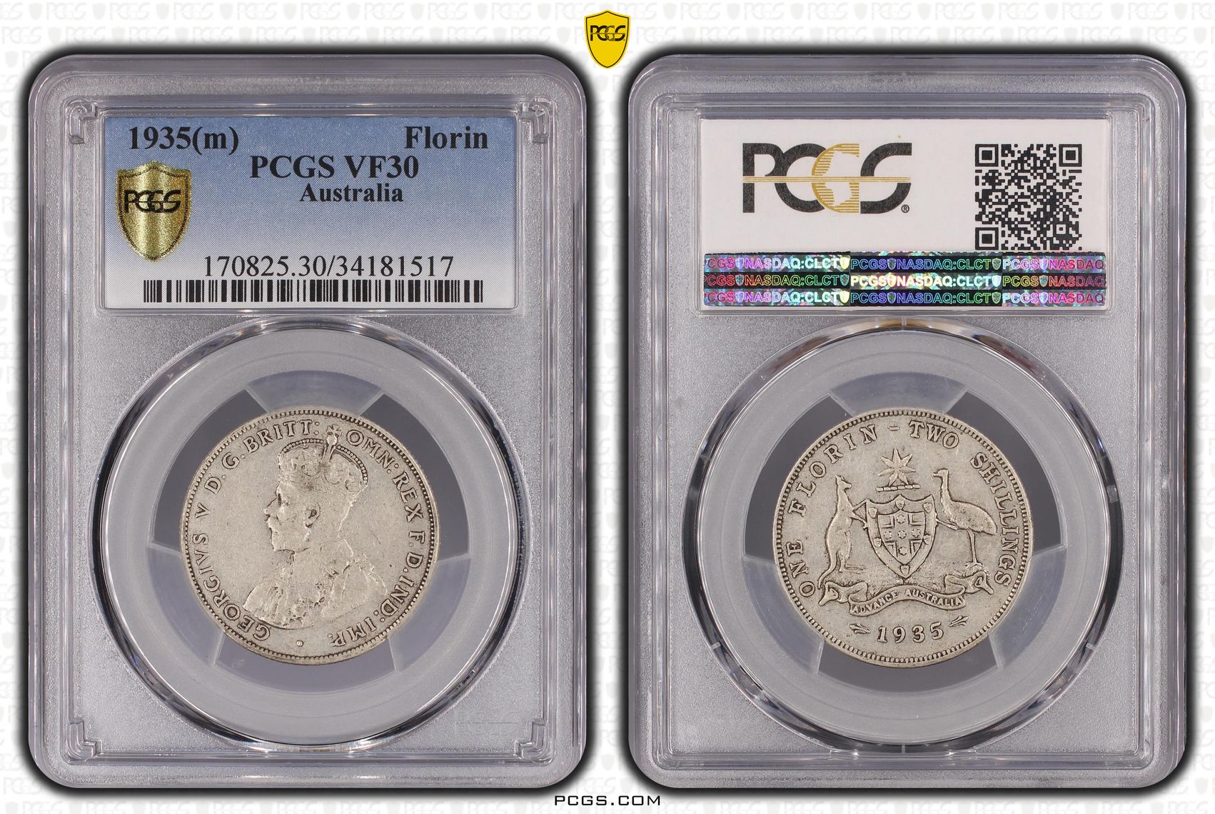 1935(m) Australia Florin Silver PCGS - VF30 -517
