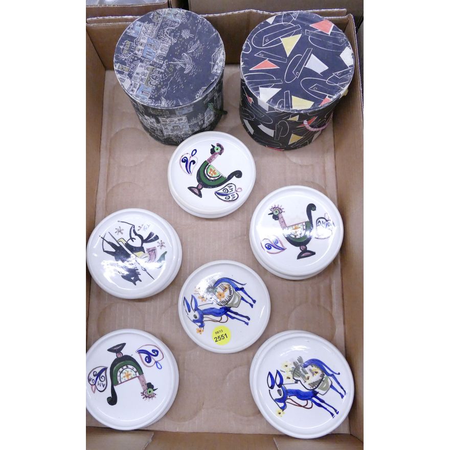 Box Vintage Portuguese Ashtray Sets