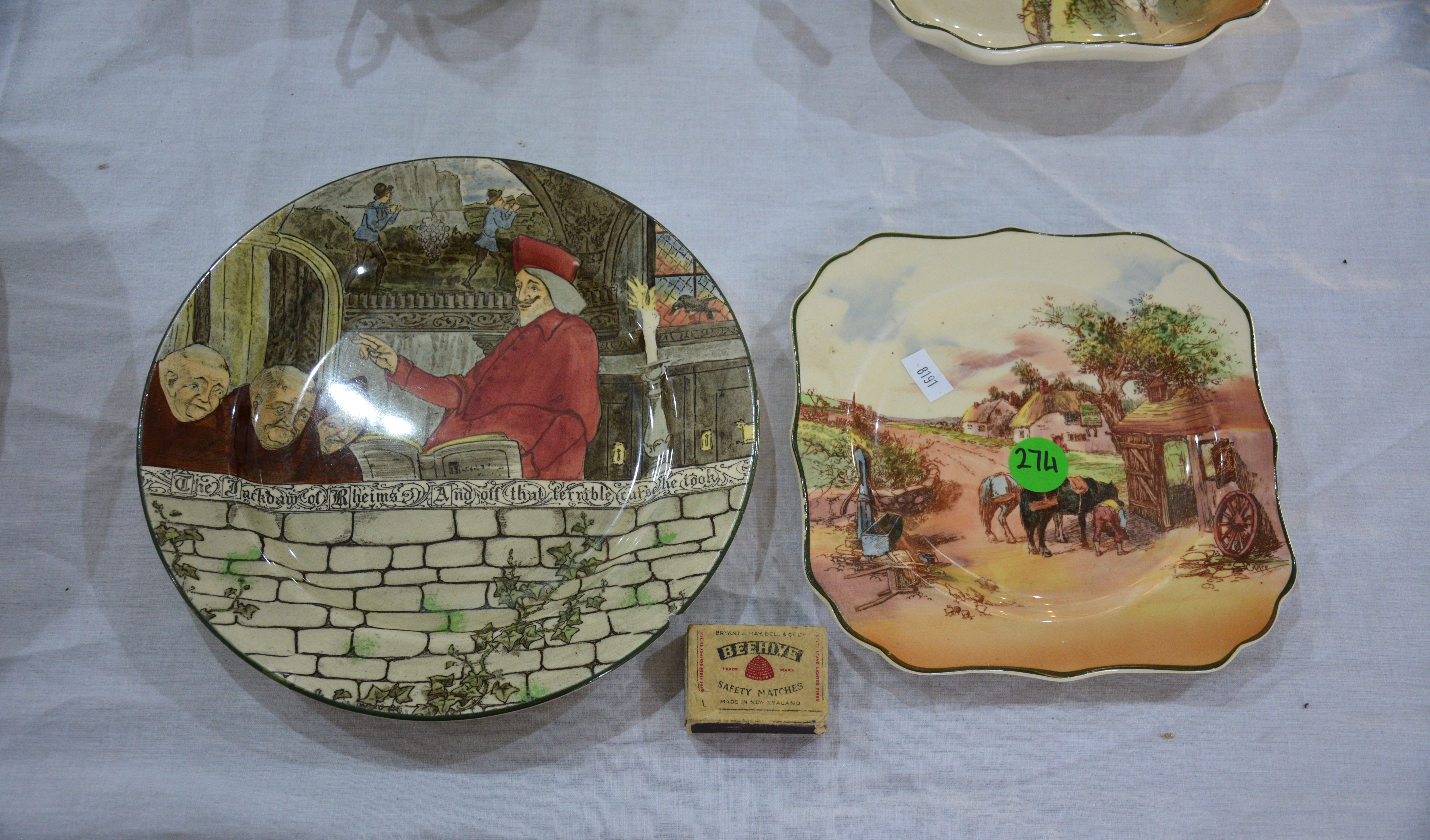Royal Doulton Rustic England and Priest Dishes — sold at auction in New Zealand for $15