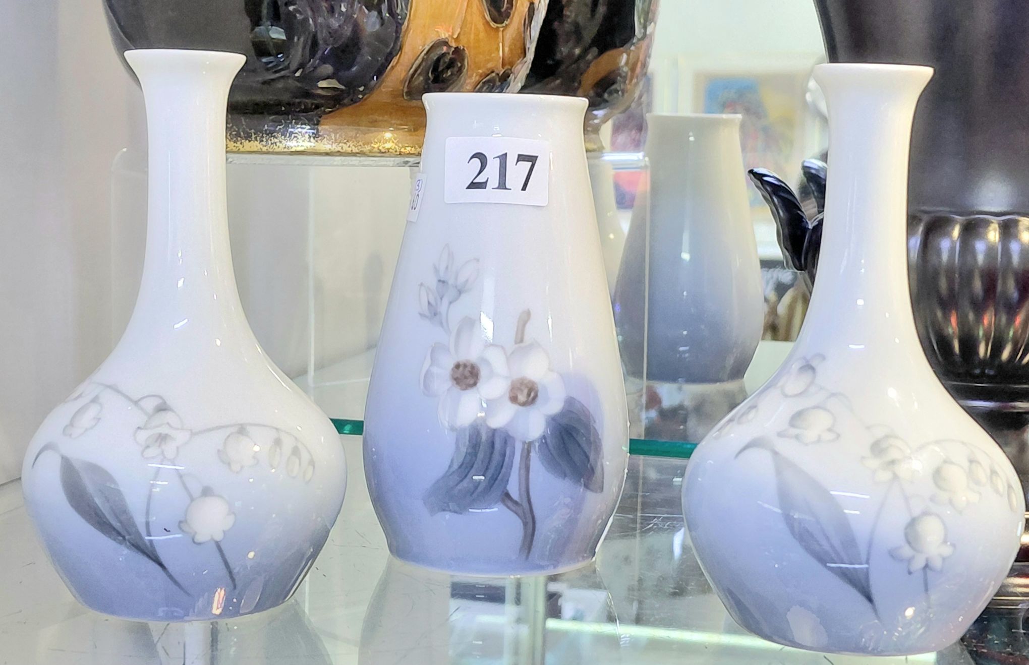 217 · BING AND GRONDAHL BUD VASES