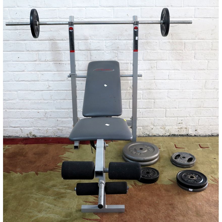 TROJAN PERFORMA BENCH WITH WEIGHTS