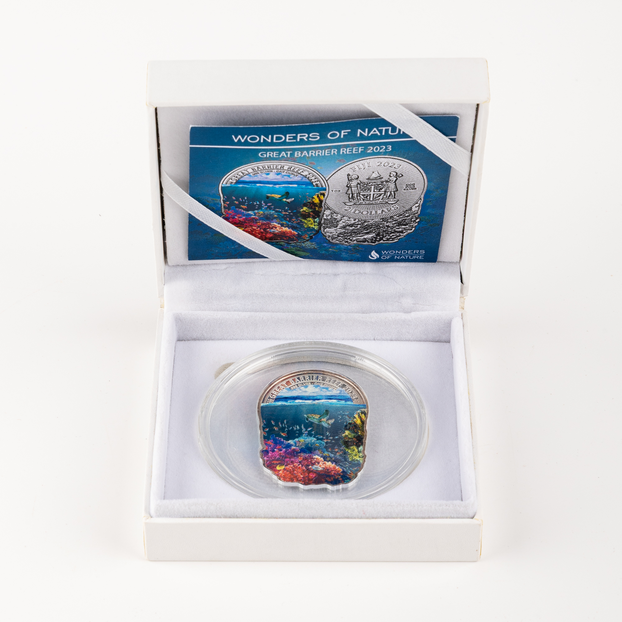 Fiji, Wonders of Nature, Great Barrier Reef, Two Dollars, 2023, UNC
