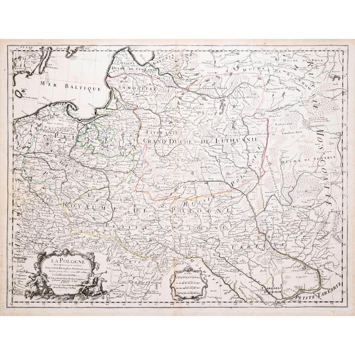 Guillaume de l’Isle | La Pologne dresée sur ce qu’en ont donne Starovolsk, Beauplan, Hartknoch...