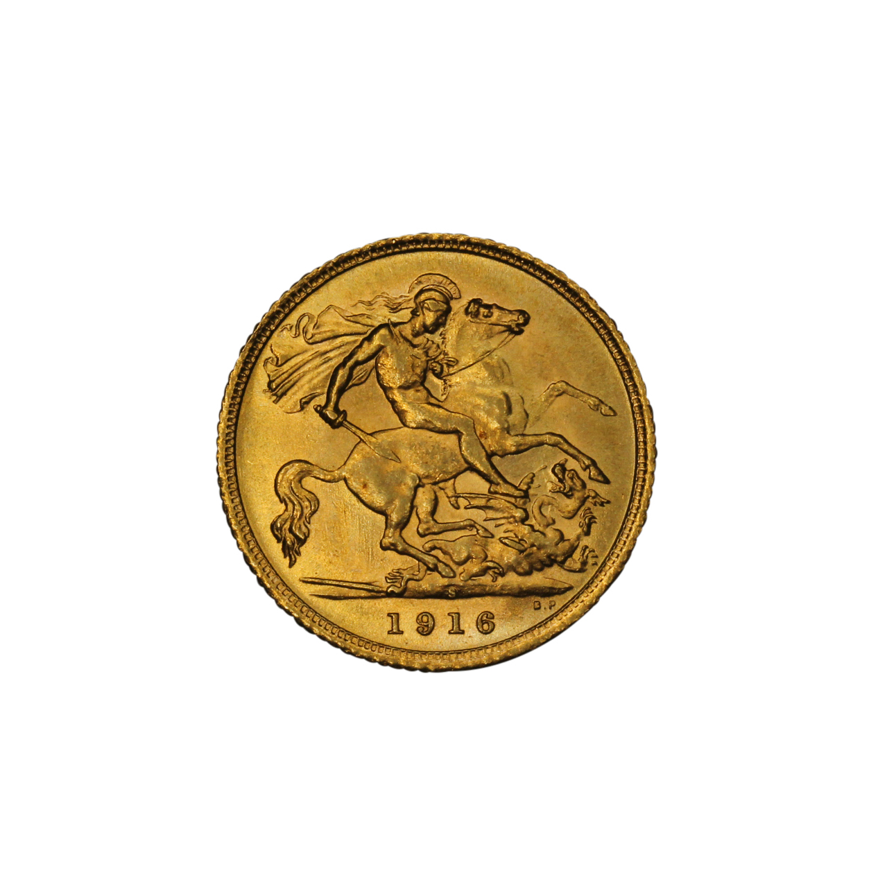 1289. · George V, Half Sovereign, 1916-S, UNC
