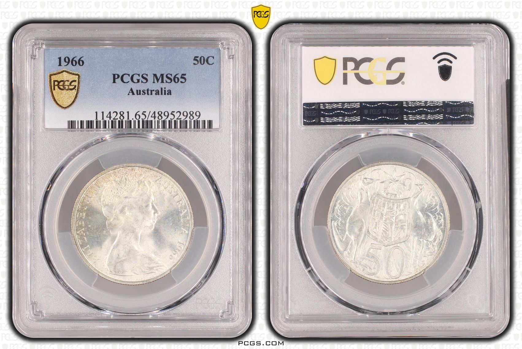 79 · Fifty Cent, 1966, PCGS MS65