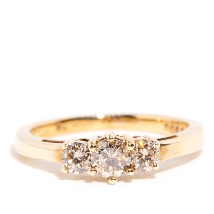 Three Stone Diamond Ring,