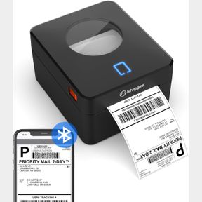 MVGGES BLUETOOTH THERMAL SHIPPING LABEL PRINTER, 4X6 LABEL PRINTER FOR SHIPPING PACKAGES SMALL BUSINESS, SUPPORT WINDOWS, MAC, IOS