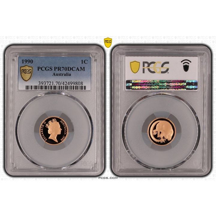 Elizabeth II, One Cent, PR70DCAM , 1990 PCGS POP - 25/0
