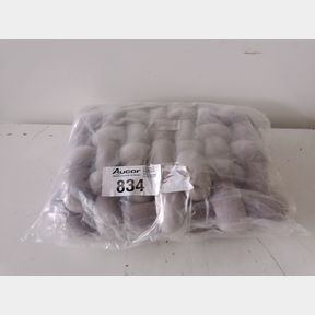 CREATIVE DECO LARGE KNOT CUSHION PLUSH SPANDEX - CLOUD GREY