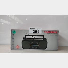 TELEFUNKEN SOLAR PANEL CHARGEABLE PORTABLE BLUETOOTH RADIO SPEAKER THP-2535