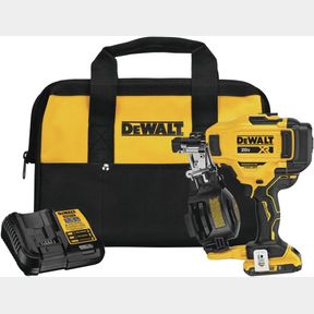 DEWALT DCN45RND1 20V 15 DEGREES LITHIUM-ION COIL ROOFING NAILER KIT