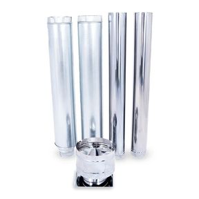 Megamaster - Stainless Steel Installation Kit - Silver INCOMPLETE 3 pipes only