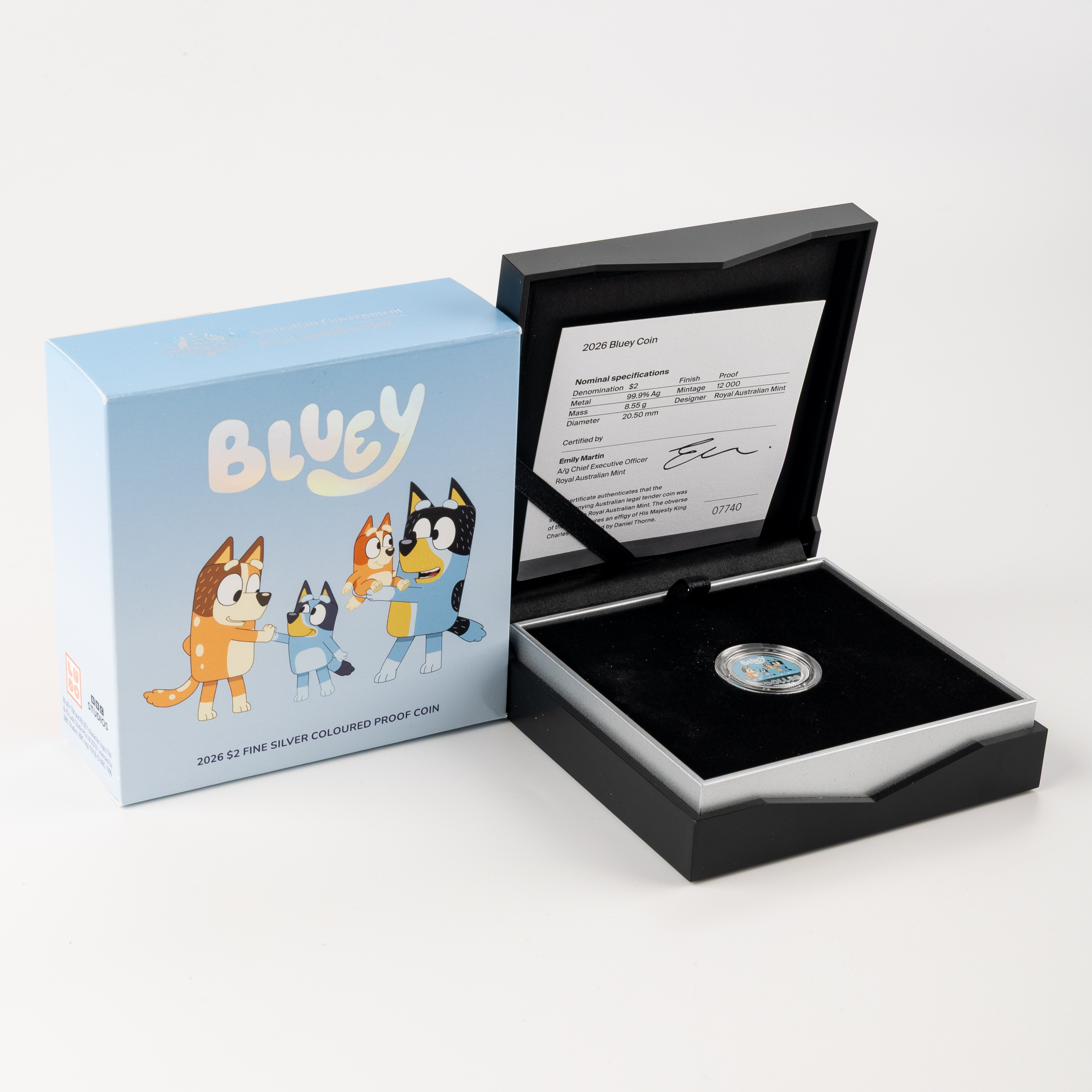 Charles III, RAM - Bluey, Two Dollars, 2026, FDC