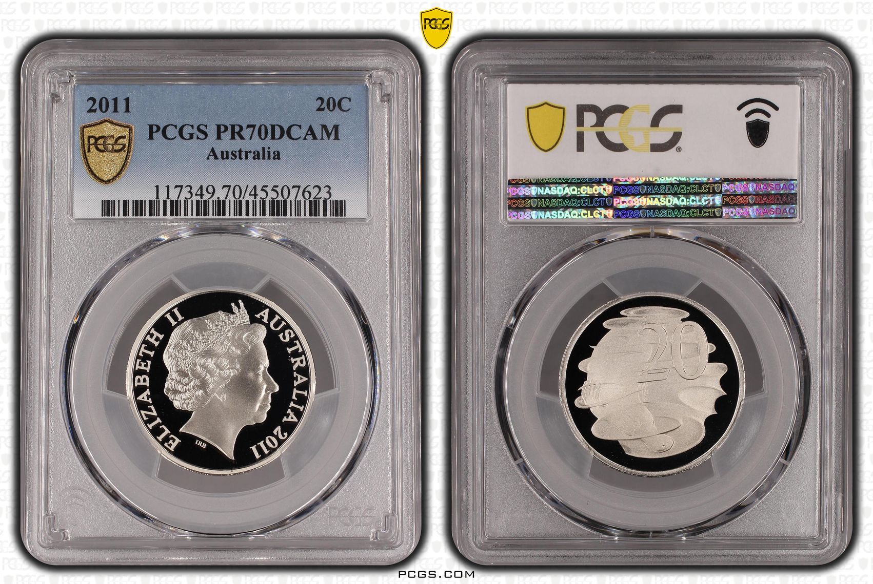 Elizabeth II, POP 13/0, Twenty Cent, 2011, PCGS PR70DCAM