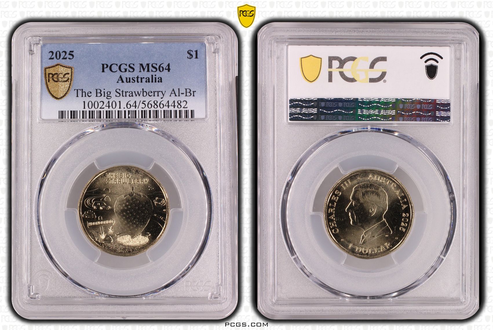 The Big Strawberry AlBr, One Dollar, 2025, MS64