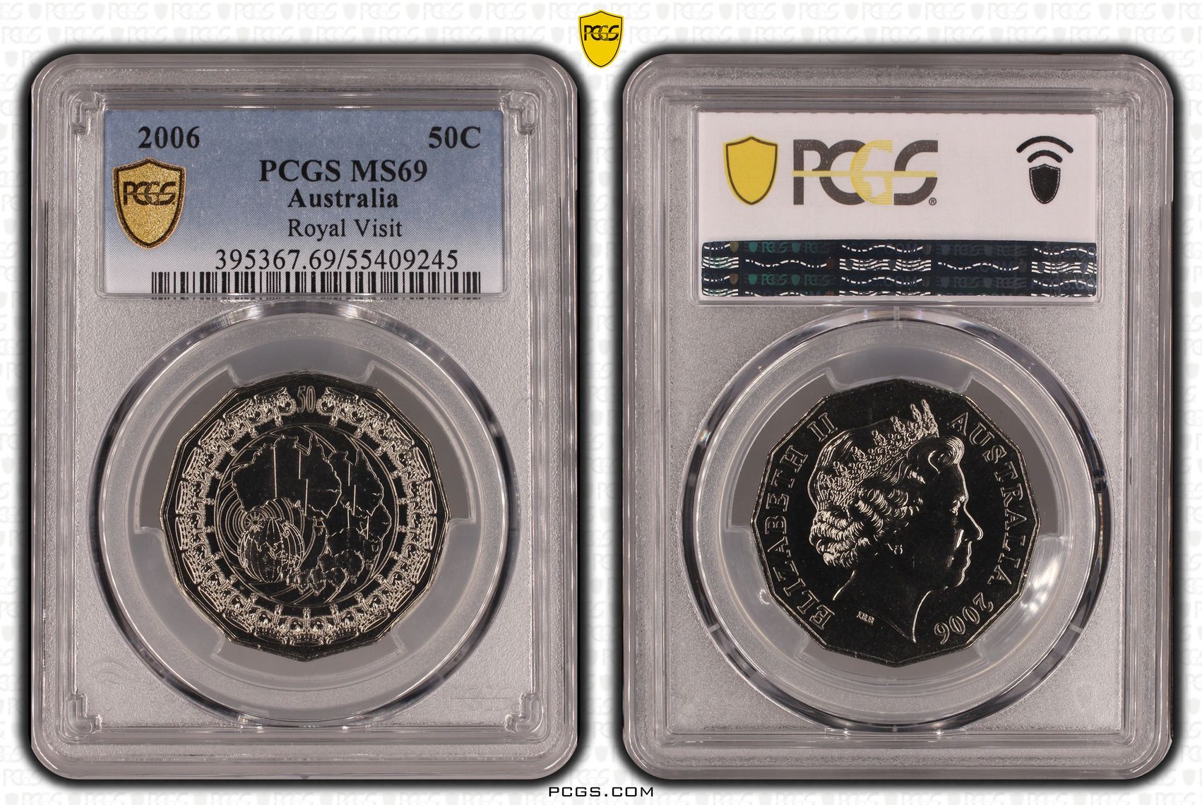 Royal Visit, Fifty Cent, 2006, PCGS MS69