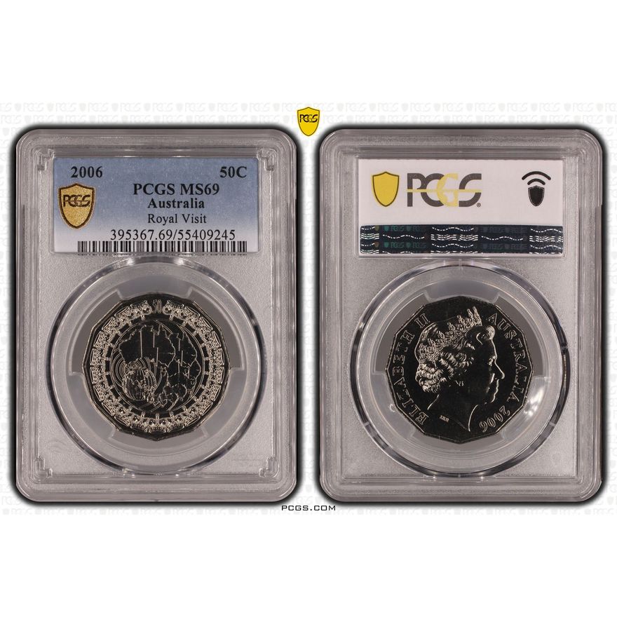 Royal Visit, Fifty Cent, 2006, PCGS MS69