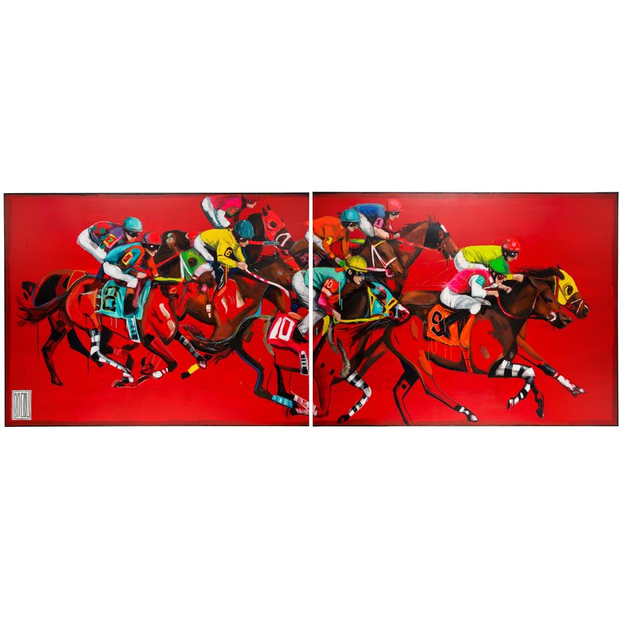 Wojciech Brewka | Kentucky Derby, dyptyk, 2015
