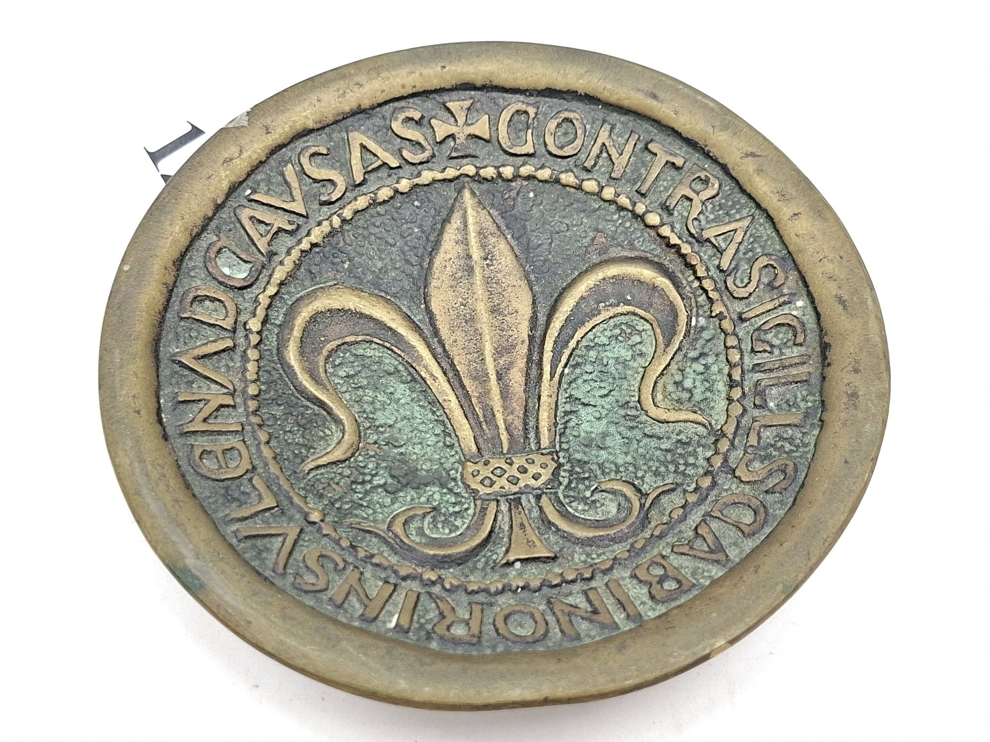French Fluer De Lis Design Coin Tray