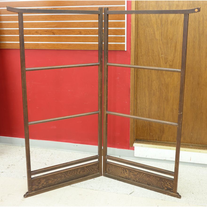 Old Japanese Folding Wood Kimono Rack 65"x64"